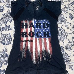 Hard Rock Cafe Navy Graphic Tee